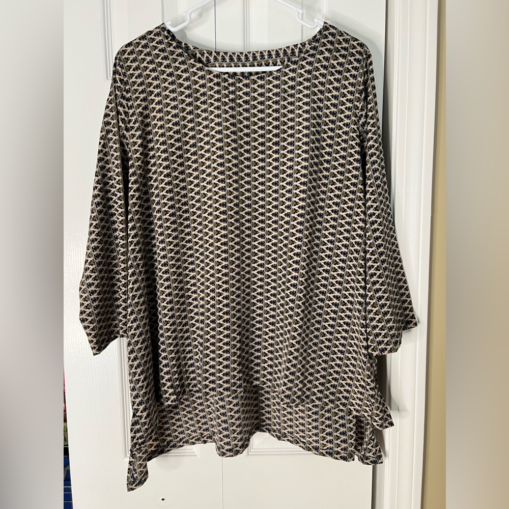 One Size Handmade Flowy Paisley Top with Pockets